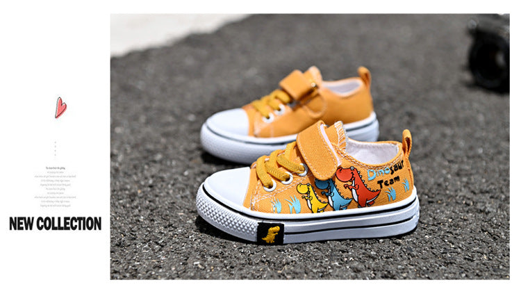 Children Canvas Shoes Boys and Girls Shoes Baby Casual Low Top Shoes Fashion Spring Autumn Breathable Single Shoes zapatos niña.