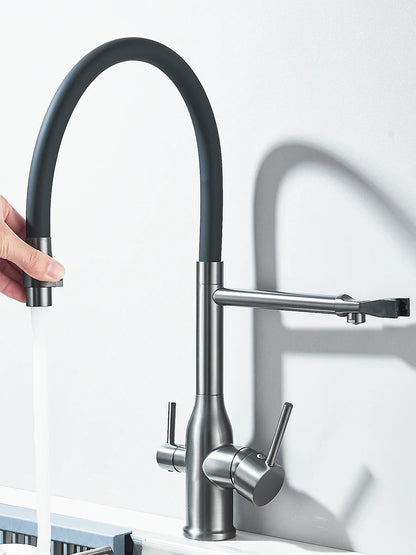 Filtered Kitchen Faucet Purification Tap With Magnetic Sprayer Kitchen Faucet Filtered Water Purification Feature Kitchen Tap