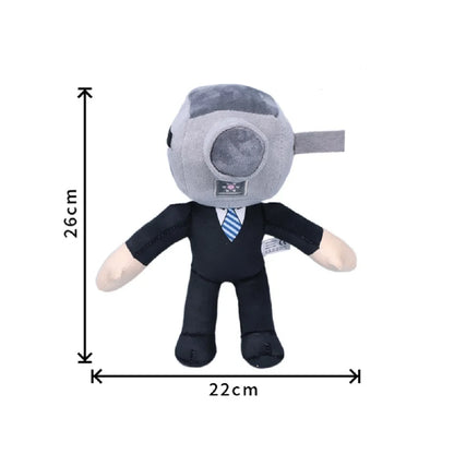 2025 new Skibidi Toilet Clockman Titan TV Man Speakerman Plush Horror Game Cartoon Stuffed Doll Kids Birthday Christmas Gifts.