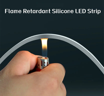 4x8mm Super Thin LED Neon Strip Light DC12V Flexible Waterproof Silicone Tube Diffuser Recessed Cabinet Bedroom Tape Neon Lights.