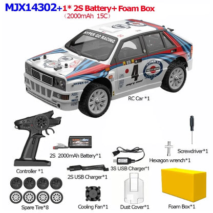 1/14 MJX 14302 New V2.0 Rc Car Brushless Motor Hyper Go 4wd Off-Road Remote Control Cars 55km High Speed Racing Drift Toy Kid.