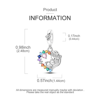 Fit Original Bracelet 925 Silver Butterfly and Sunflower Heart Shape Charms Beads For Women Jewelry Making Fashion Pendant