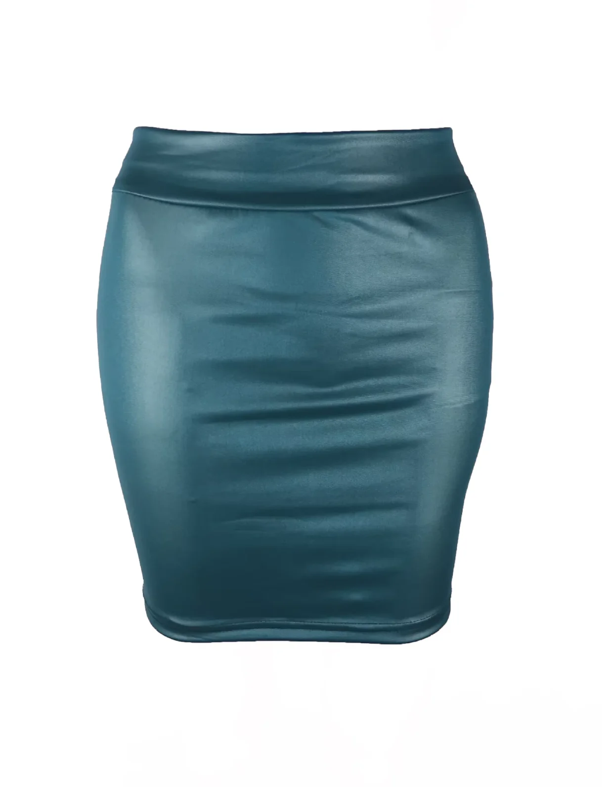 Leather Matte Slim Mini Sexy Fashion PU Hot Short High Waist Skirt Korean Nightclub Streetwear Wholesale Clothes 7ST.