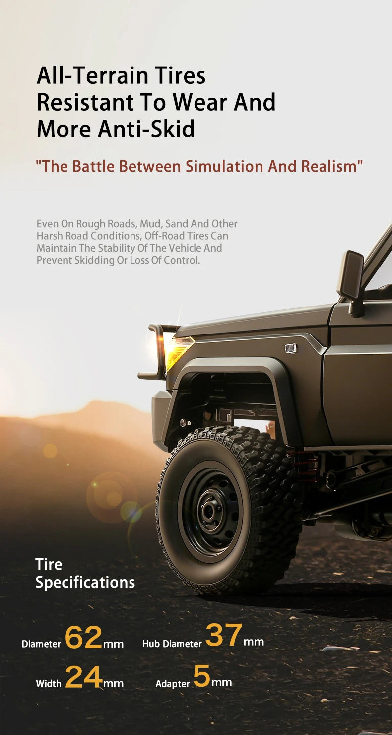 MN82S RC Crawler 1/12 Full Scale LC79 RC Pickup Short Truck 4WD Remote Control Climbing Off-road Car Toys for Kids Adults Gifts.