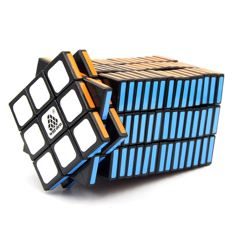 Limited Edition Cube 3x3x17 Magic Cube Black Speed Cube  Primary Color Transparent Red Unequal Order 3317 Educational Funny Toys.