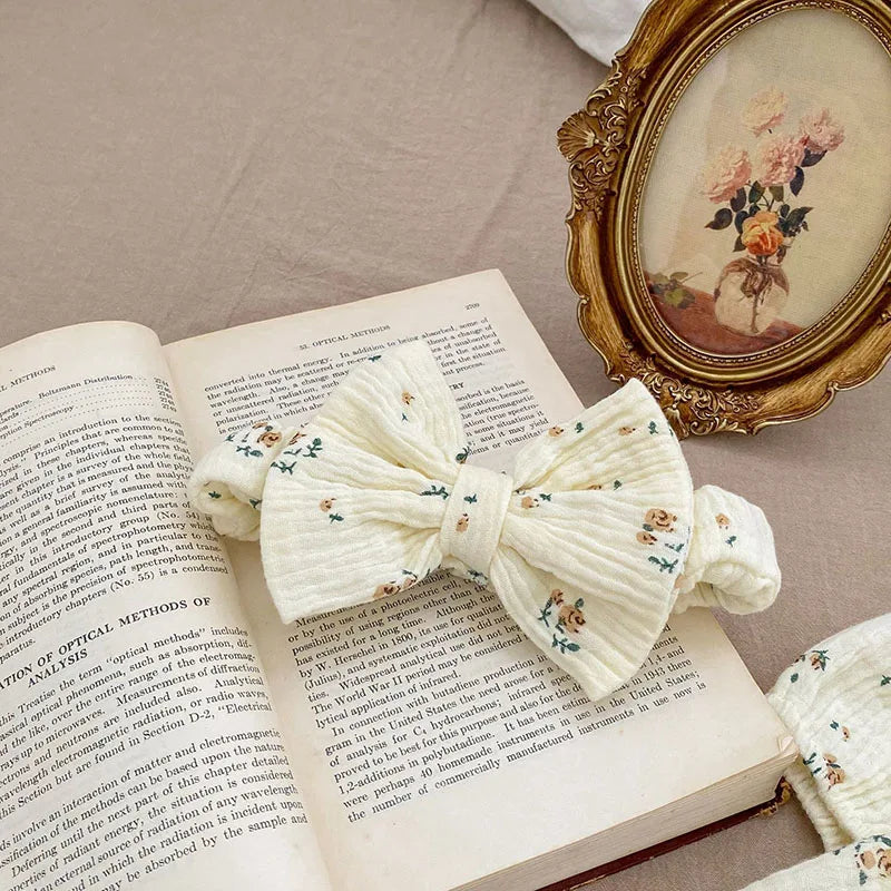 MILANCEL Baby-Bodys, Blumenmuster, Mädchen, einteilig, Säuglingskleidung, Leinen, atmungsaktive Kleidung.