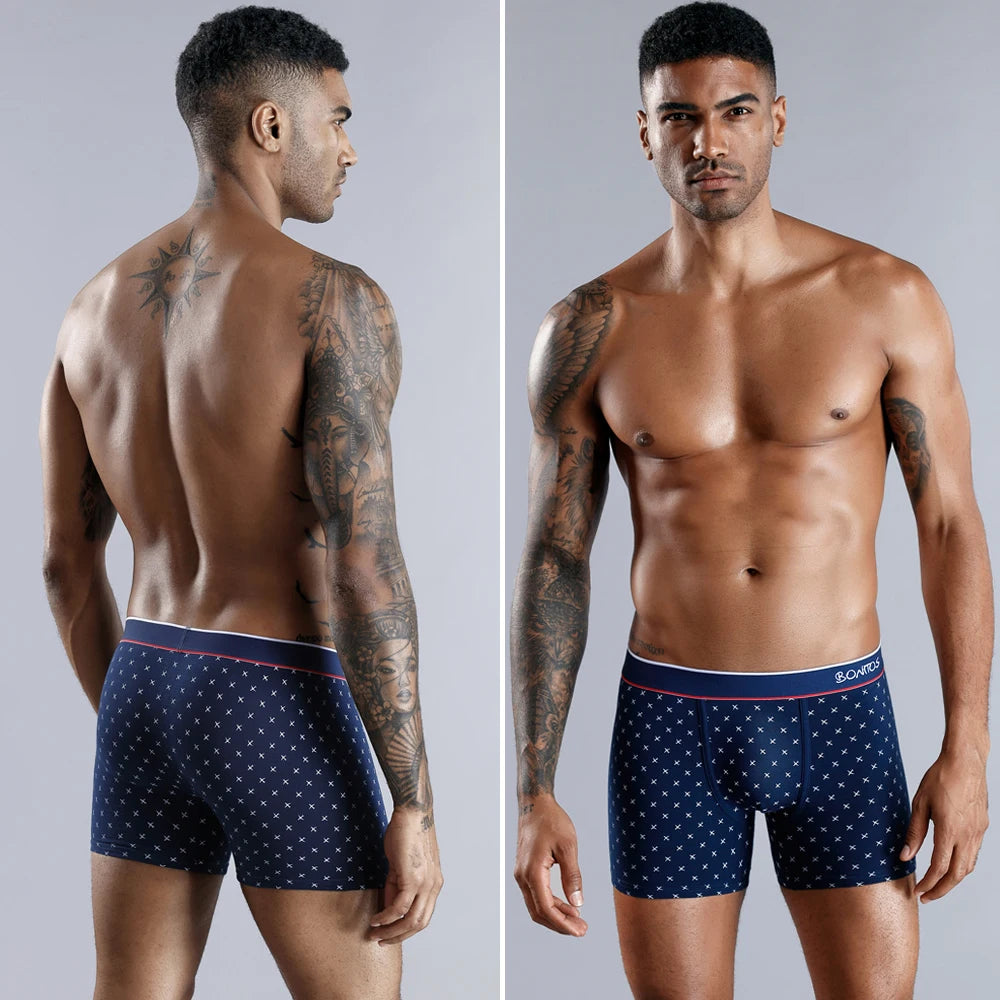 4 stücke Baumwolle Boxer Für Mann Unterwäsche Sexy Druck Schlüpfer der Männer Plus Größe Marken Camouflage Herren Unterhose Shorts