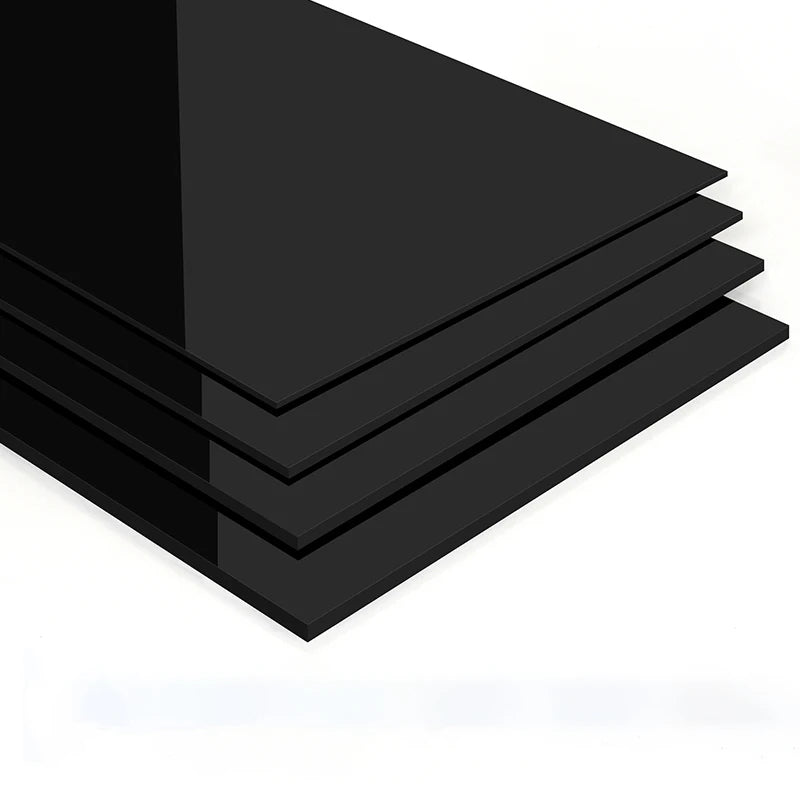 2mm 3mm 4mm 5mm Thick Acrylic Board Glossy Semi Transparent Black Organic Plastic Board Organic Glass Polymethyl Methacrylate