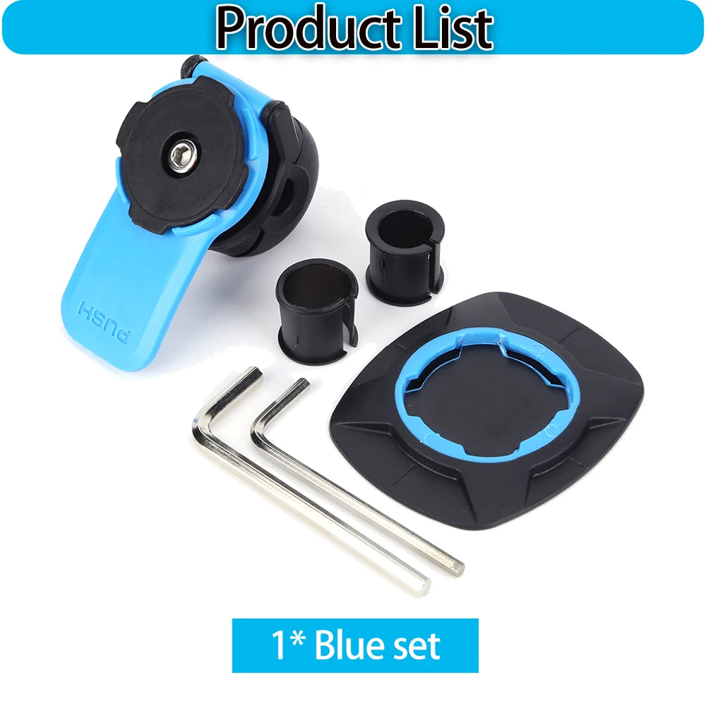 Universal Motorcycle Bike Phone Holder Stand Bicycle Phone Bike Holder 360° Rotatable Support Security Bracket Quick Release.