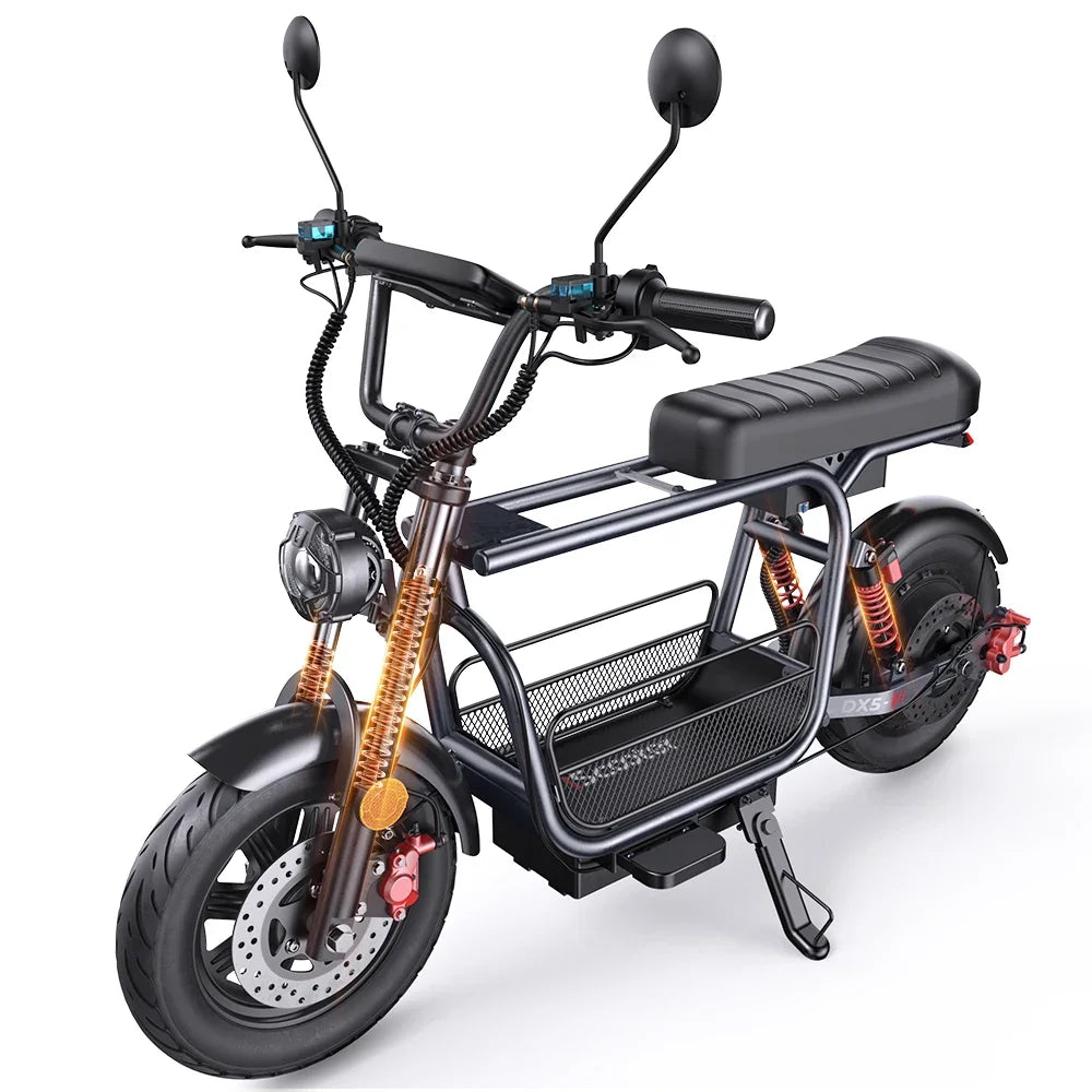 Iscooter DX5 Adult Electric Scooter 1500W 48V 15.6Ah Battery E Scooter 15 Inch Vacuum Inflatable Tires City Electric Scooter.