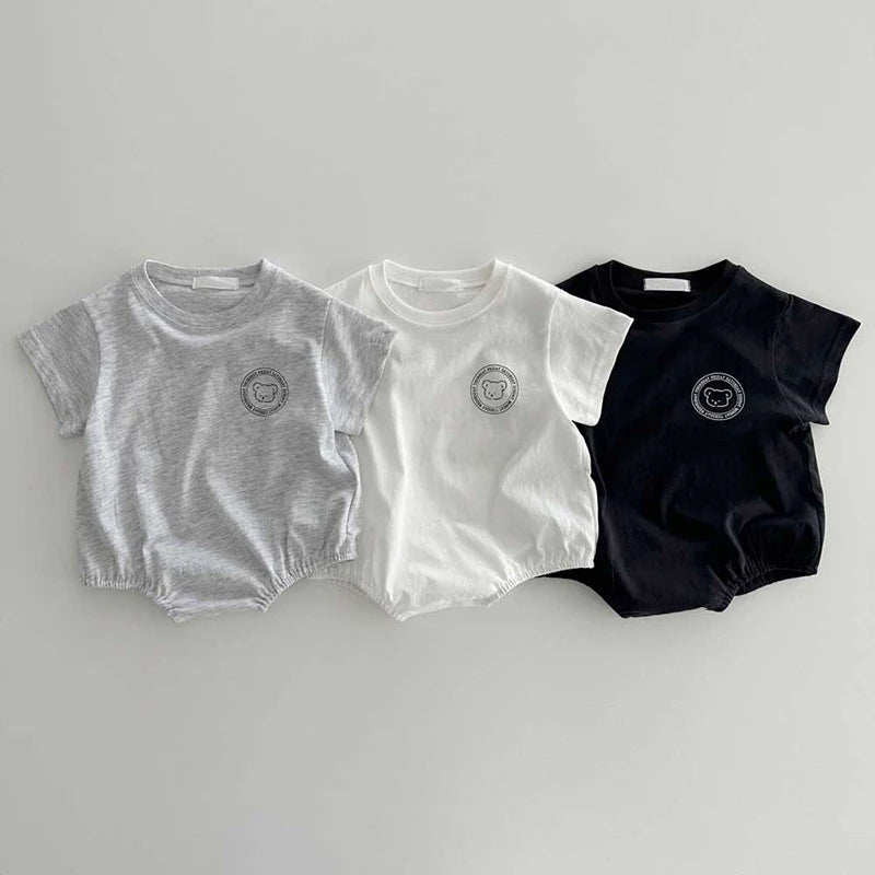 0-2Y Sommer Baby Body Niedlichen Cartoon Gedruckt Einteiliges für Kleinkinder Mädchen und Jungen Baby Kleidung Kleinkind Kurzarm Overall.
