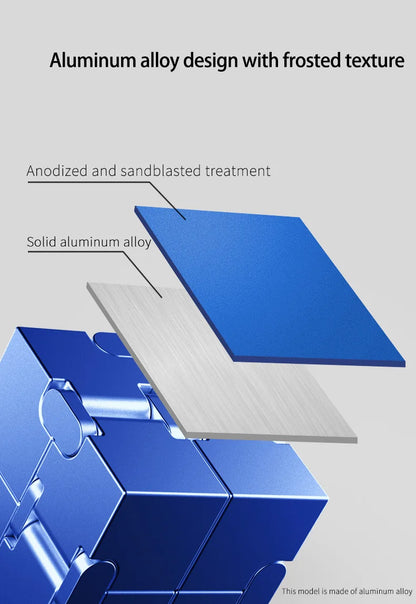 Magic Cube Stress Relief Toy Infinity Cube Portable Educational Toys Decompress Relax Toys for Children Adults Christmas Gift.