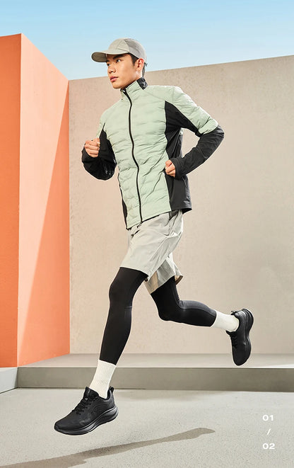 Xtep Running Shoes For Men 2024 Winter Stability Cushioning Lace Up Sports Shoes Keep Warm Jogging Soft Sneakers 876419370035.