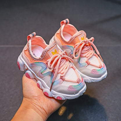 Children's Sports Shoes for Toddlers Boys Girls Little Kids Running Sneakers Air Mesh Breathable Soft Fashion Classic Casual New