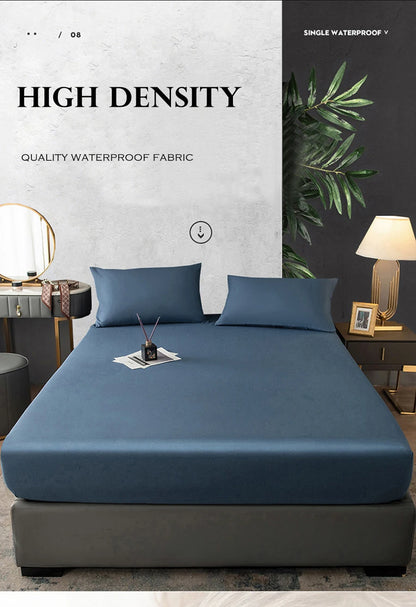 WOSTAR Waterproof mattress protector cover single double bed twin full queen king size elastic fitted sheet style protection pad.