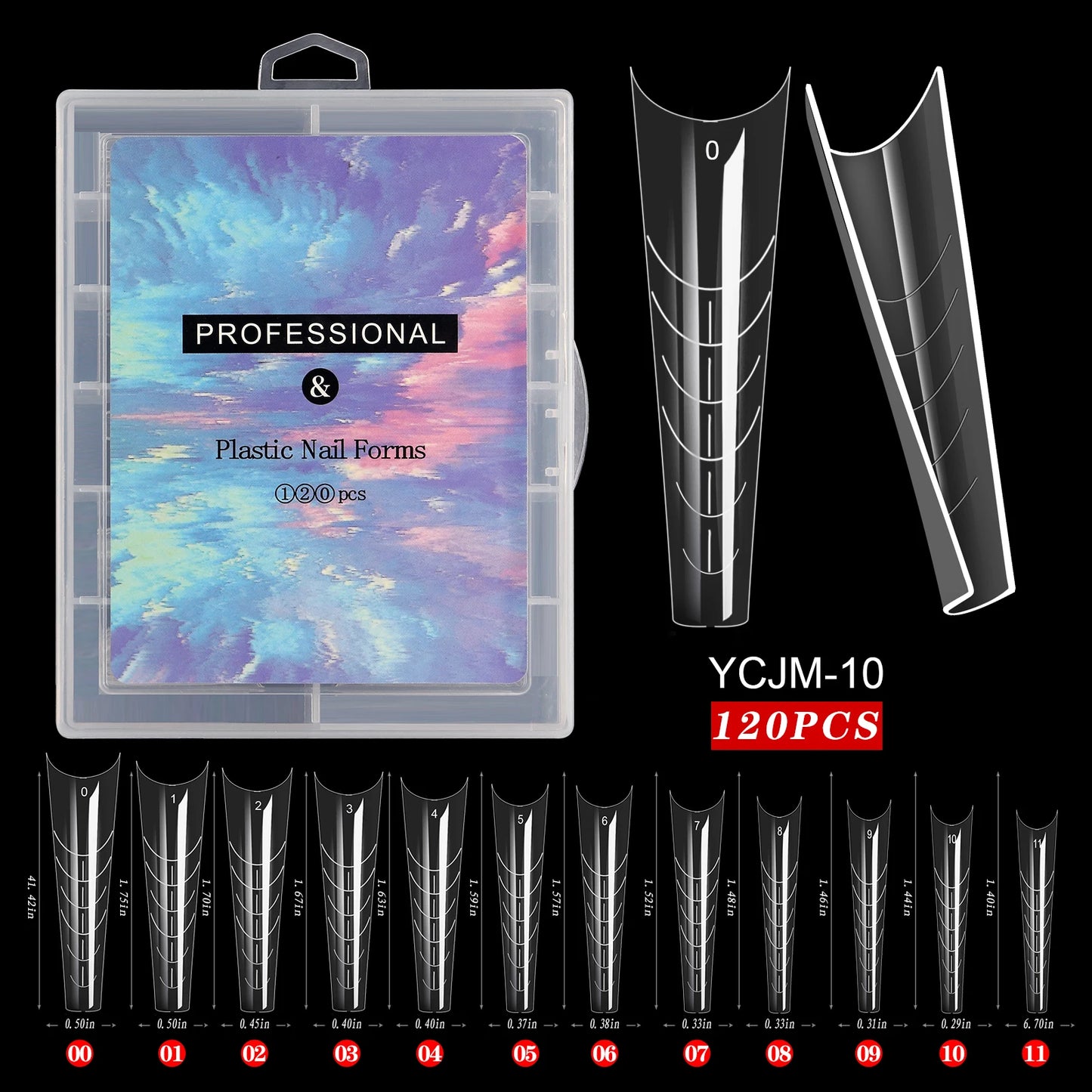 Extension False Nails Art Tips Acrylic Fake Finger Gel Polish Mold Sculpted Full Cover Press on Nails Manicures Accessories Tool.