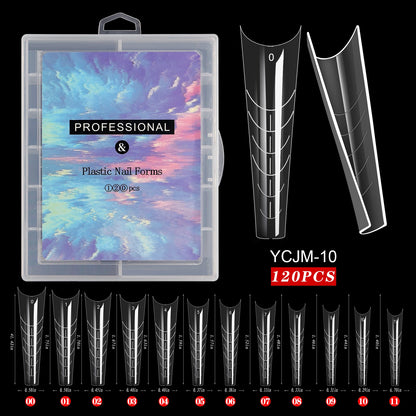 Extension False Nails Art Tips Acrylic Fake Finger Gel Polish Mold Sculpted Full Cover Press on Nails Manicures Accessories Tool.