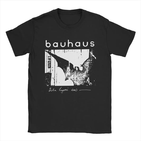 Bauhaus Bat Wings Bela Lugosis Dead T Shirt Men Cotton Amazing T-Shirt Crew Neck Tee Shirt Short Sleeve Tops Adult.