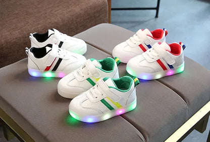 Children Led Shoes Boys Girls Lighted Casual Sneakers Glowing Shoes For Kid Sneakers With Luminous Sole Running Shoes Luminous.