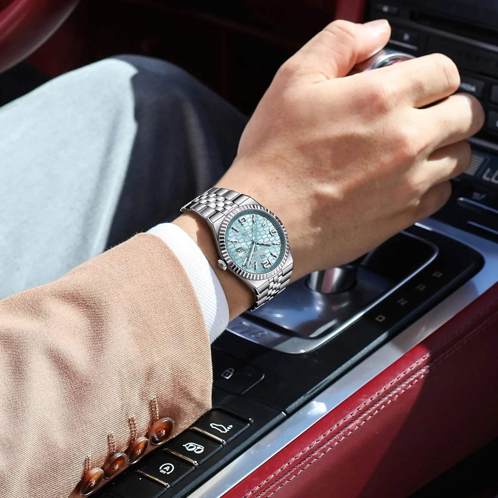 POEDAGAR High Quality Original Men Clock Waterproof Luminous Date Luxury Man Watch Stainless Steel Quartz Men's Watches Male+Box.