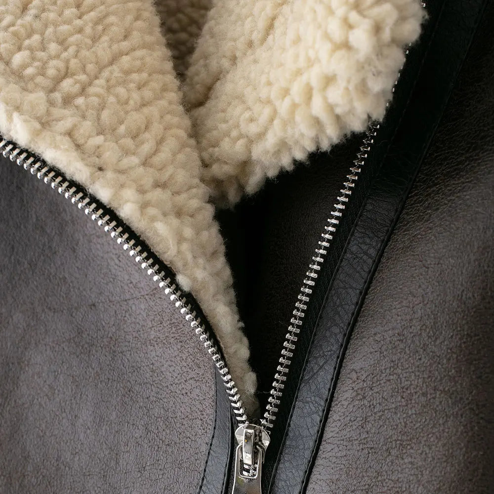 TRZA-Damen-Jacke aus dickem, warmem Wildleder mit Gürtel, langärmlige Mäntel, Kunstscheren, weibliche Oberbekleidung, schicke Oberteile, Wintermode.