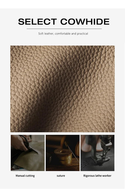 Genuine leather women's bag original first layer cowhide women's hand shoulder simple tote bag occupation.