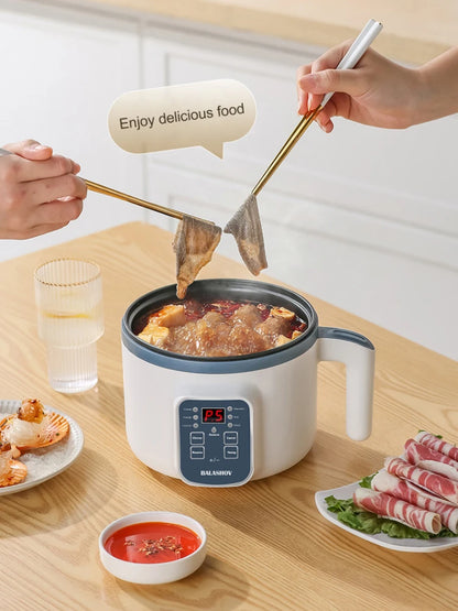 Electric Rice Cooker Multicooker Multifunction Pot Mini Hotpot Pan Soup Home Appliances for The Kitchen Pots Offers 1-2 People.