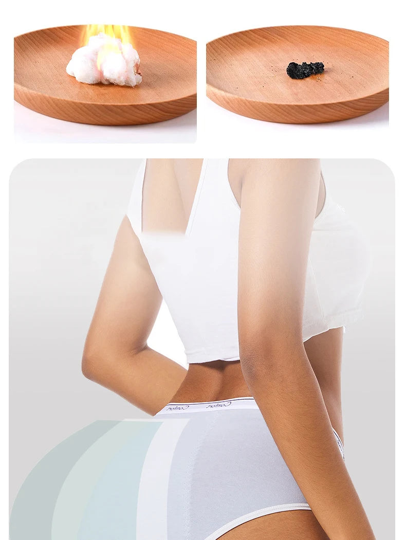 1pcs Girl Menstrual Panties Women's Physiological Briefs Ladies Period Leak Proof Panty High Waist Cotton Underwear.