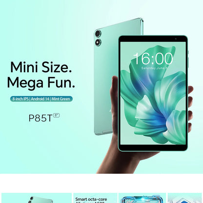 Teclast P85T 2024 Tablet Allwinner A523 8-core 1.8GHz/ 10GB(4GB+6GB) RAM/64GB ROM/8 Inch 800×1280iPS/WIFI5G/4G/5000mAh/Type-C/0.