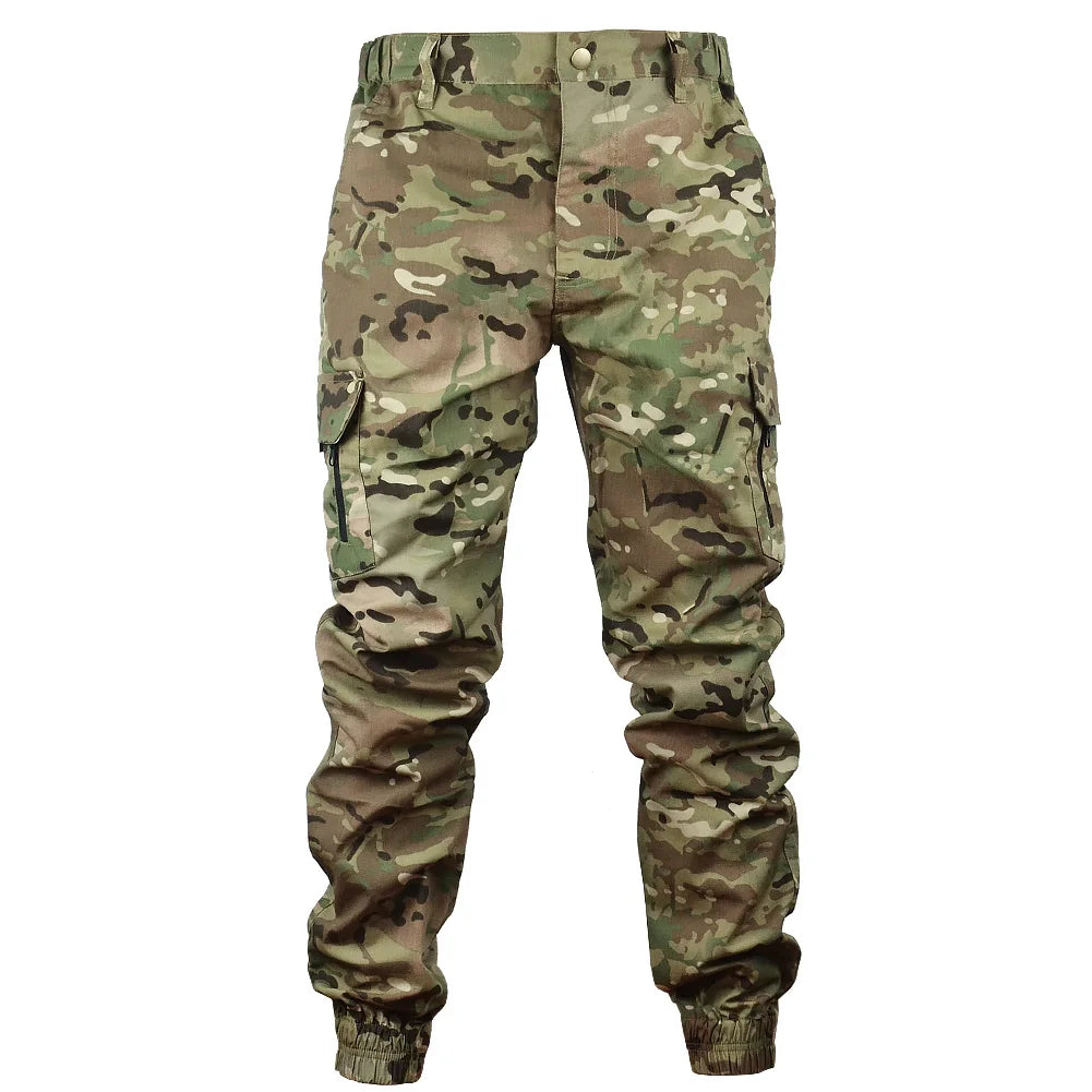 Mege Tactical Joggers Outdoor Ripstop Cargo Pants Working Clothing Hiking Lightweight Trousers Men's Streetwear.