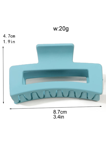 3 Pcs Frosted Cream Color Transparent Fruit Shark Scratch Clip-ins Style Back of Head Premium Wind Plate Women Hair Accessories.