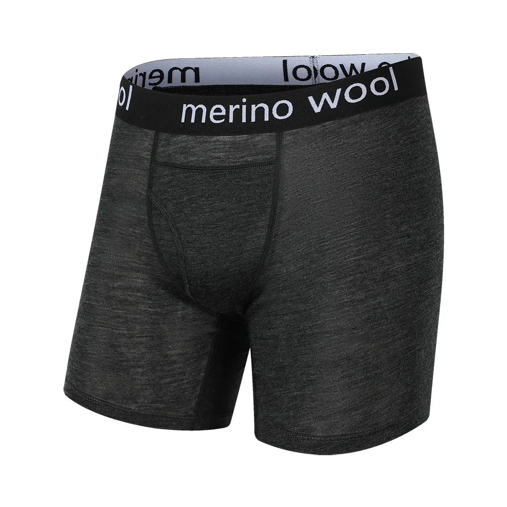 Herren-Boxershorts aus Merinowolle, Herrenunterwäsche, 100 % Merinowolle, Herren-Boxershorts aus Merinowolle, weich, bequem, atmungsaktiv, feuchtigkeitsableitend, USA-Größe
