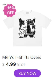 Y2K T-shirt Short Kpop Street Fashion Print Unisex Short Sleeve Tops Casual Loose Drawstring Shorts Pant Women Men Clothing Tees.