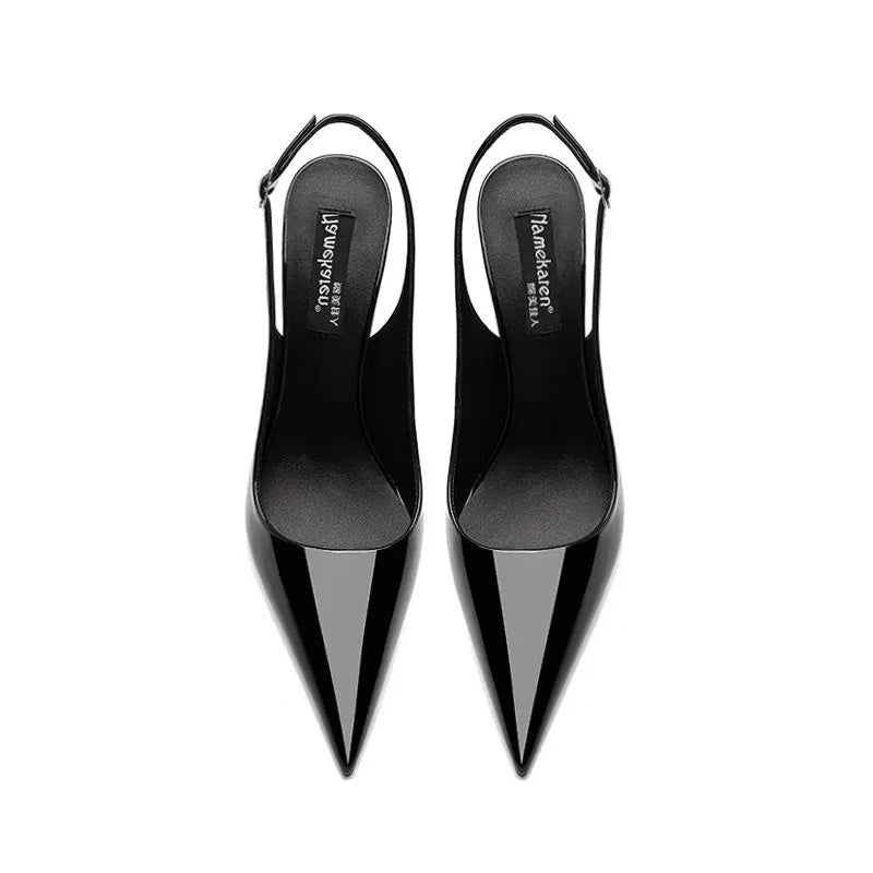 Sexy Super High Heels Women Shoes Pointed Toe Sandals 2025 Elegant Summer Slingback Pumps Shoes Trend Dress Mujer De Zapatillas.