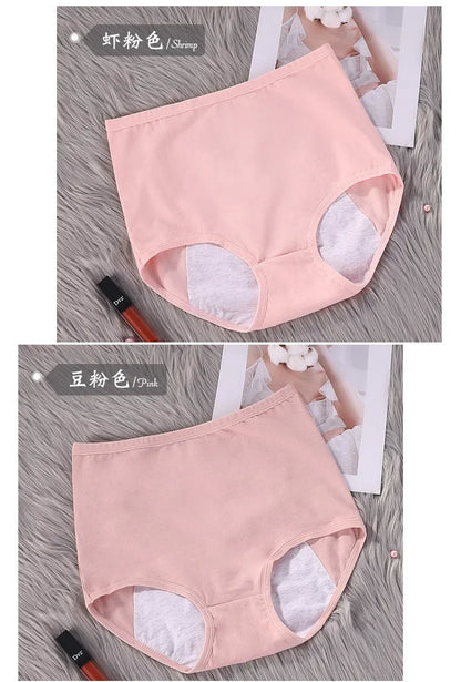Cotton Physiological Period Leak Proof Menstrual Panties Women Breathable Soft Underwear Sexy Breifs Female Intimates.