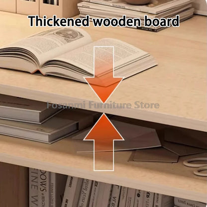 All-in-One-Computertisch mit Schubladen und Regal, moderner Bürotisch, Heim-Gaming-Schreibtisch für Schlafzimmer, PC-Gamer-Schreibtische