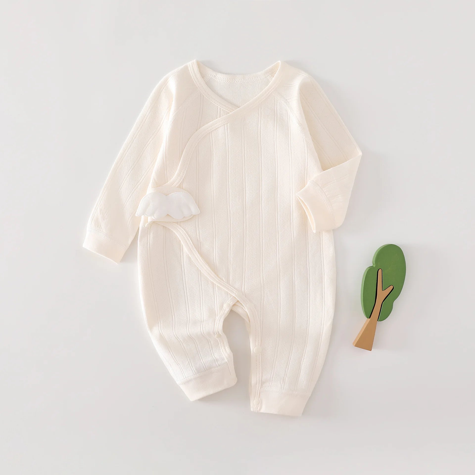 AYNIGIELL Frühling und Herbst 0-6 Monate Baby Strampler Neugeborene Mädchen Jungen 100 % Baumwolle Langarm Kleidung Säuglingsoverall.
