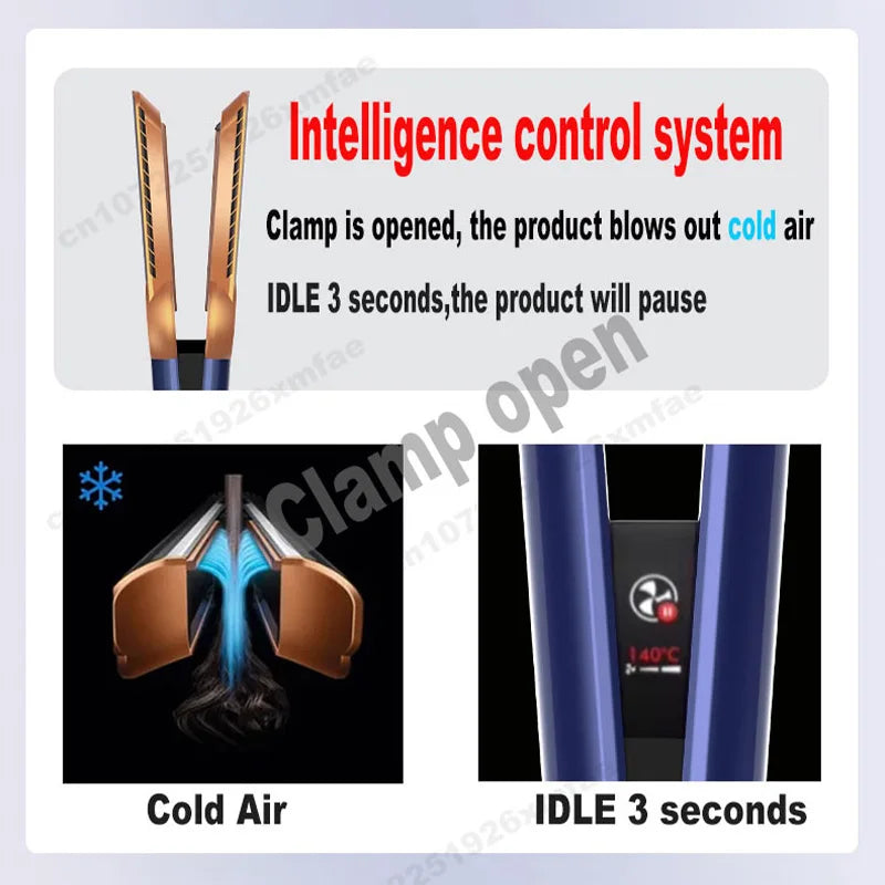 2 IN 1 Professional Hair Straightener & Hair Dryer Styling Tool Negative Ion hairdryer Iron Long-Lasting airstrait