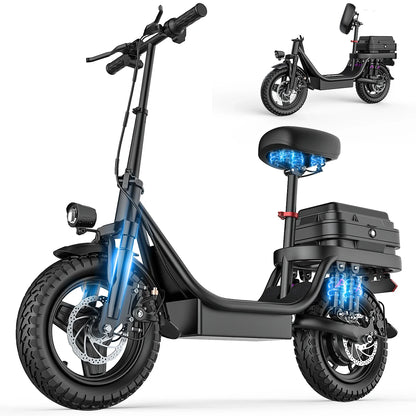 TOOFLY GQ8 Adult Electric Scooter 250W 48V15AH Foldable E-scooter  Inch Vacuum Tires City Commuter Electric Scooter