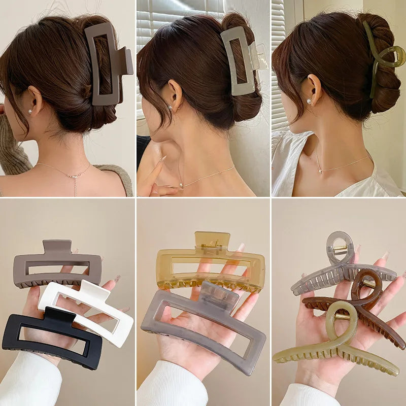 61pcs Set Korea Hair Bands Hair Claws Grab Hair Clip Large Intestine Hairpins Side Clip Elasticity Headbands Hair Accessories.