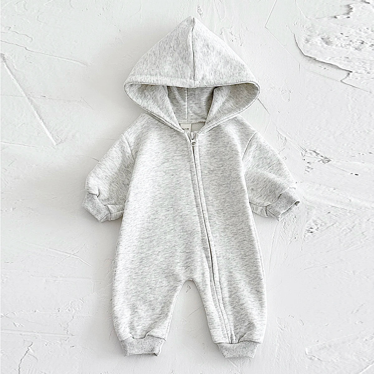 Baby Body suits einteilige Kapuze Reiß verschluss Overall dicke Neugeborene Baby kleidung Baby Boy bequeme warme Mädchen Baby kleidung Stram pler.