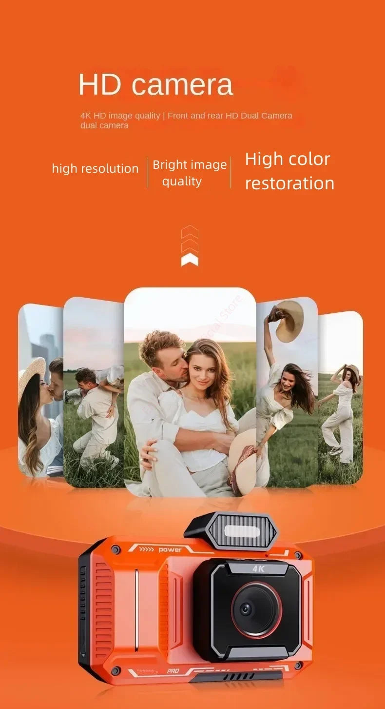 48M HD Digital Cameras 2.8 Inch IPS Screen Instant Photo Camera 18X Zoom Dual Lens Portable Child Camera Photographic Camcorder.