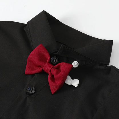 Baby Jungen Kleid Hemd Neugeborenen Taufe Body Säugling Hochzeit Taufe Weihnachten Formale Einteilige Herren Party Strampler.