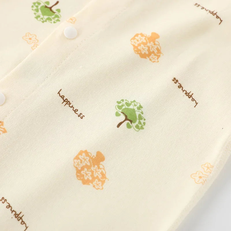 Baby-Body, Baumwolle, bedruckt, langärmelig, für Jungen und Mädchen, für Kleinkinder, Komfort, Creeper, Einteiler, Frühling und Herbst.