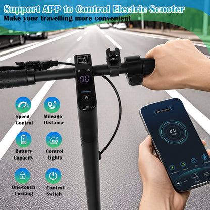 A1MAX Electric Scooter 500W Powerful Motor 35KM/H 45KM 42V14.5AH Battery 10Inch Pneumatic Tyres Smart Foldable EScooter.