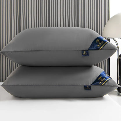 Solid color 48*74 2PCS sleeping Pillows for home bedroom Stuffed 5star hotel bounce back soft comfortable bed adult sleep pillow.