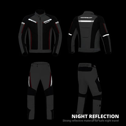 HEROBIKER Waterproof Motorcycle Jacket Man Racing Jacket Wearable Motorcycle Pants Moto Clothing With EVA Protection.