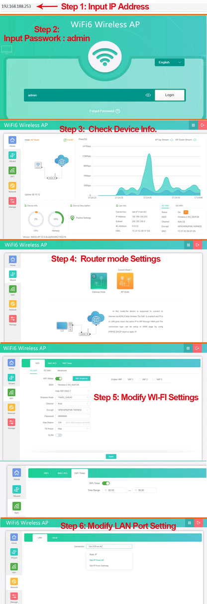 KuWFi 3000Mbps Ceiling AP 2.4G 5G Dual Band Wifi 6 Indoor Wireless Router Wifi Access Point 48V Poe Wi fi Signal Amplifier.