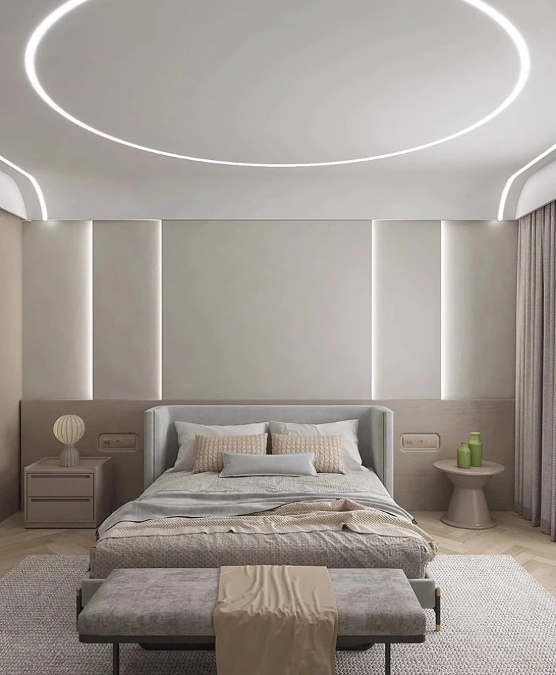 4x8mm Super Thin LED Neon Strip Light DC12V Flexible Waterproof Silicone Tube Diffuser Recessed Cabinet Bedroom Tape Neon Lights.