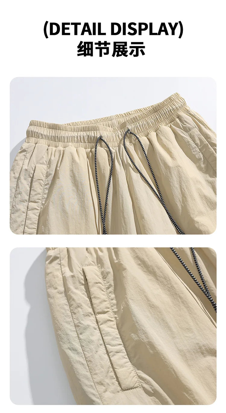 Winter Duck Down Skiing Cargo Pant Men Women Outdoor Thick Warm Loose Casual Sports Techwear Down Pants Track Trouser Sweatpants.